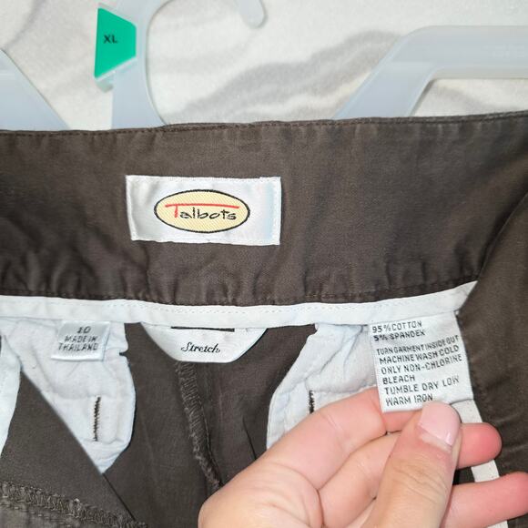 Talbots Stretch Brown Pants Straight Women's Size 10 - Picture 8 of 8